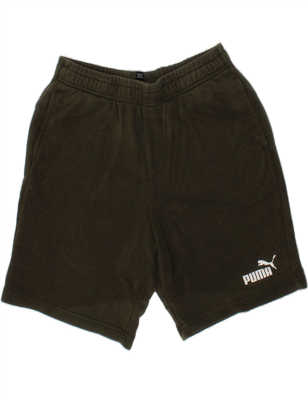 PUMA Boys Sport Shorts 15-16 Years  Khaki Cotton Vintage Puma and Second-Hand Puma from Messina Hembry 