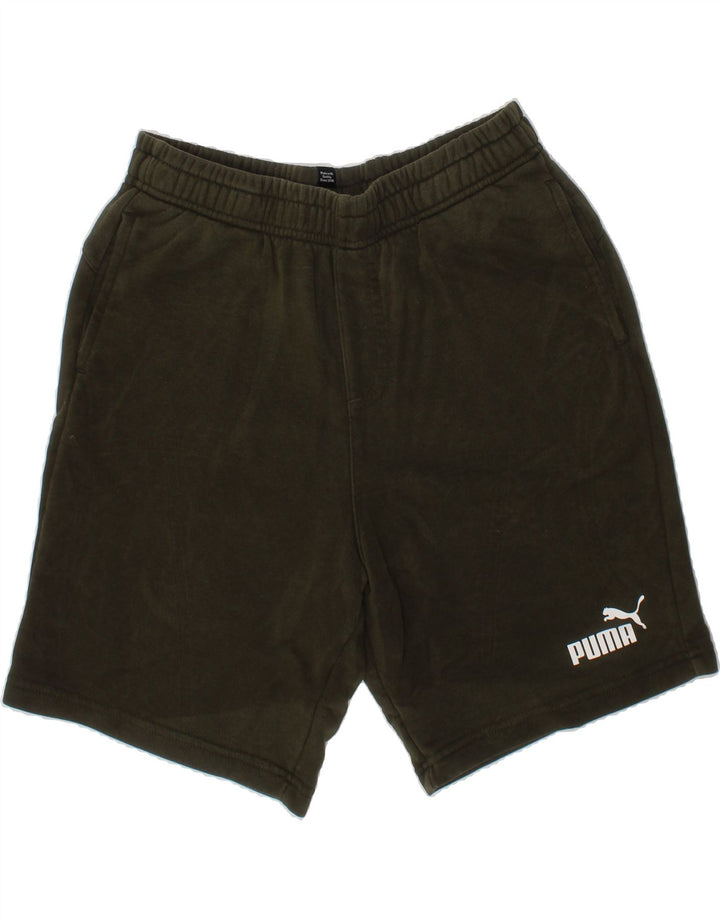 PUMA Boys Sport Shorts 15-16 Years  Khaki Cotton Vintage Puma and Second-Hand Puma from Messina Hembry 