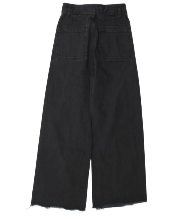 Zara Womens Wide Leg Jeans EU 38 Medium W28 L29 Navy Blue