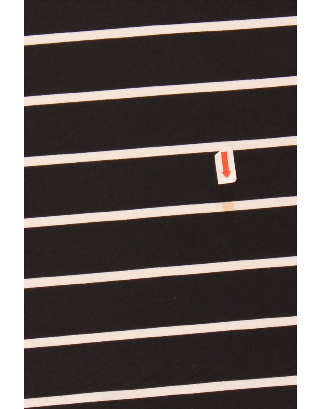 CALVIN KLEIN Womens Top 3/4 Sleeve UK 14 Medium Black Striped Polyester