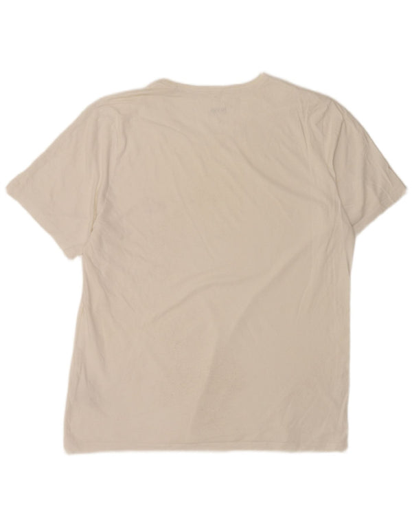 Hugo Boss Mens T-Shirt Top 2XL White Cotton