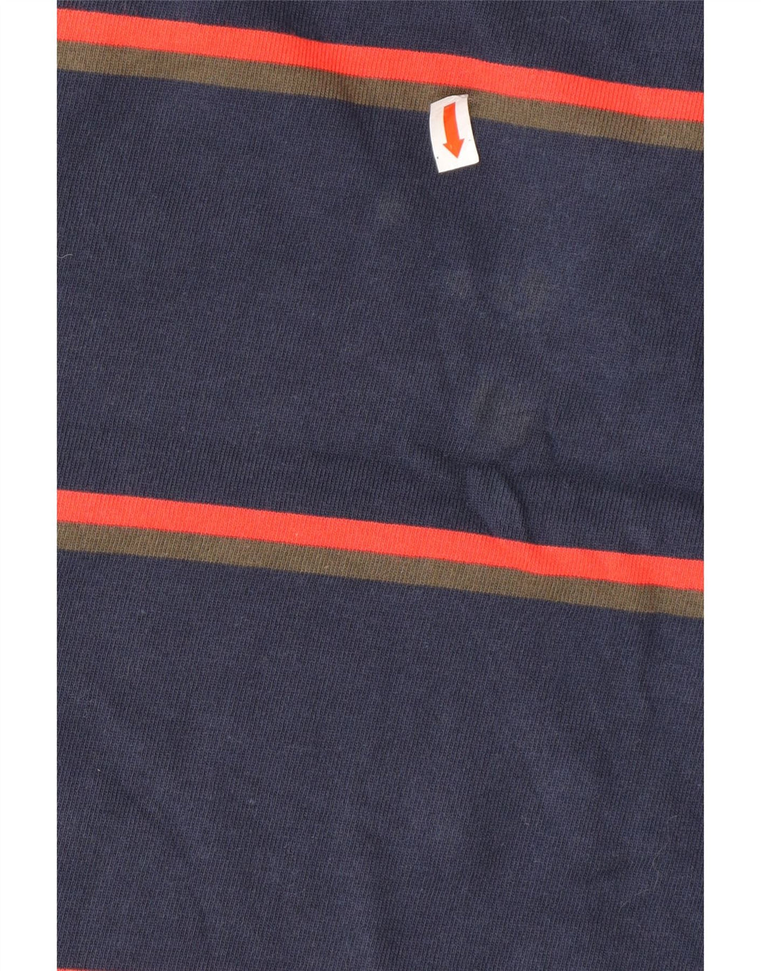 VANS Mens Top Long Sleeve Small Navy Blue Striped