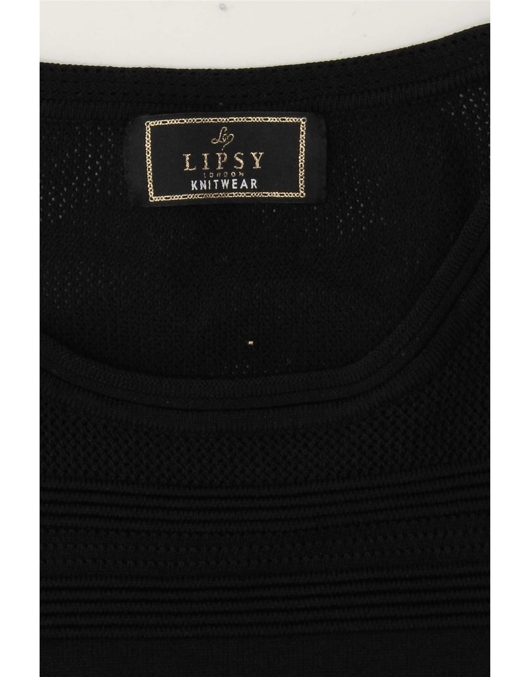 Lipsy Womens Jumper Dress UK 10 Small Black