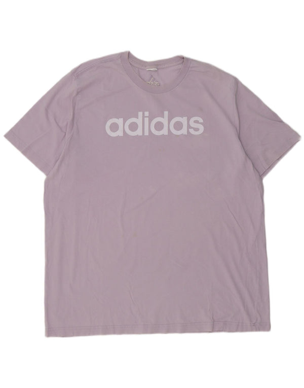 Adidas Mens Graphic T-Shirt Top XL Purple
