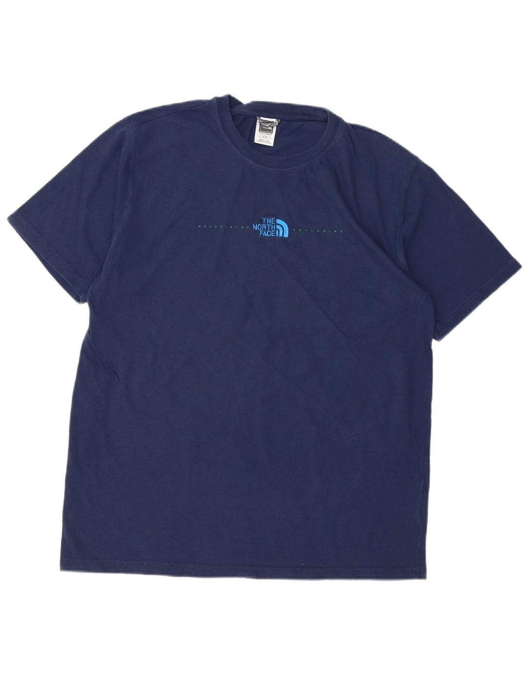THE NORTH FACE Mens T-Shirt Top XL Navy Blue Cotton
