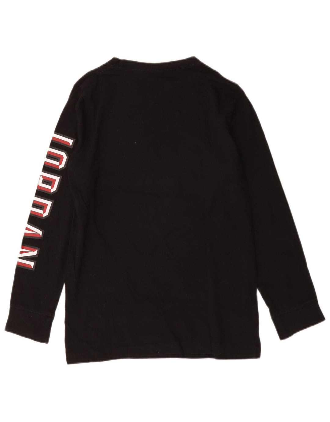 Jordan Boys Graphic Top Long Sleeve 12-13 Years Large Black