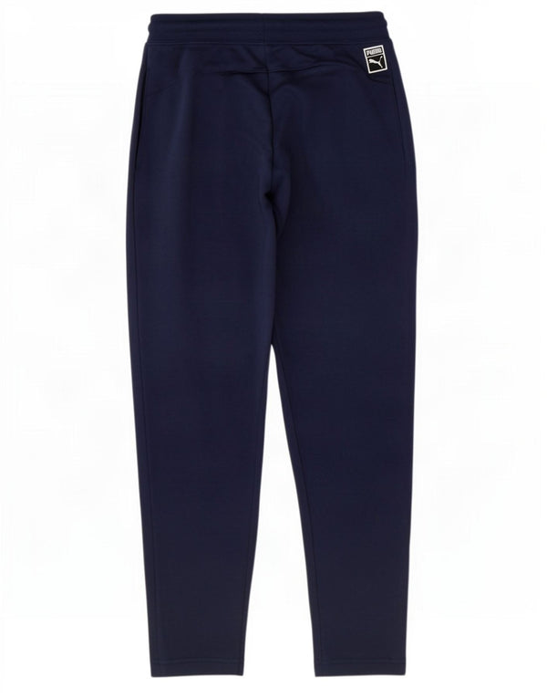 Puma Mens Tracksuit Trousers Small Navy Blue Cotton