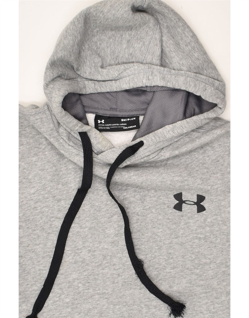 UNDER ARMOUR Mens Hoodie Jumper Small Grey | Vintage Under Armour | Thrift | Second-Hand Under Armour | Used Clothing | Messina Hembry 