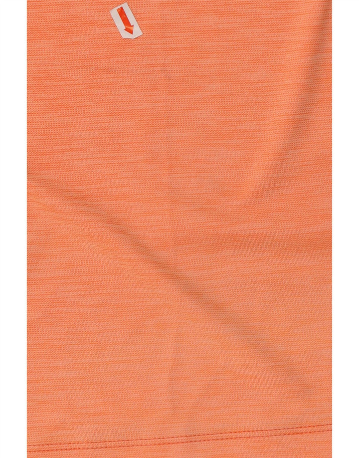 UNDER ARMOUR Mens Heat Gear Graphic T-Shirt Top Large Orange Polyester