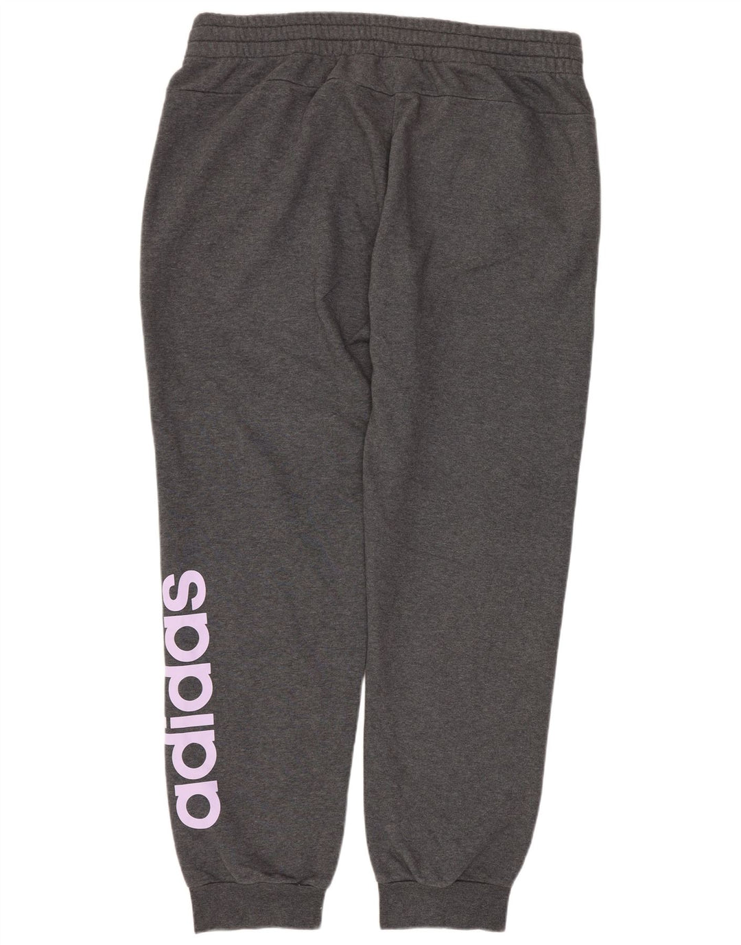 Adidas Mens Graphic Tracksuit Trousers Joggers XL  Grey Cotton
