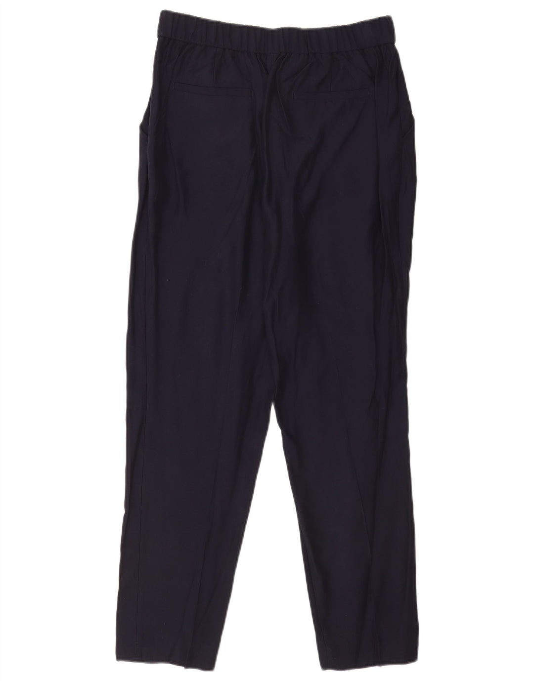 Massimo Dutti Womens Straight Chino Trousers EU 40 Medium W30 L29 Navy Blue