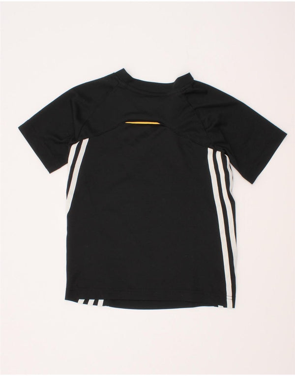 Adidas Boys F50 Graphic T-Shirt Top 5-6 Years Black Polyester