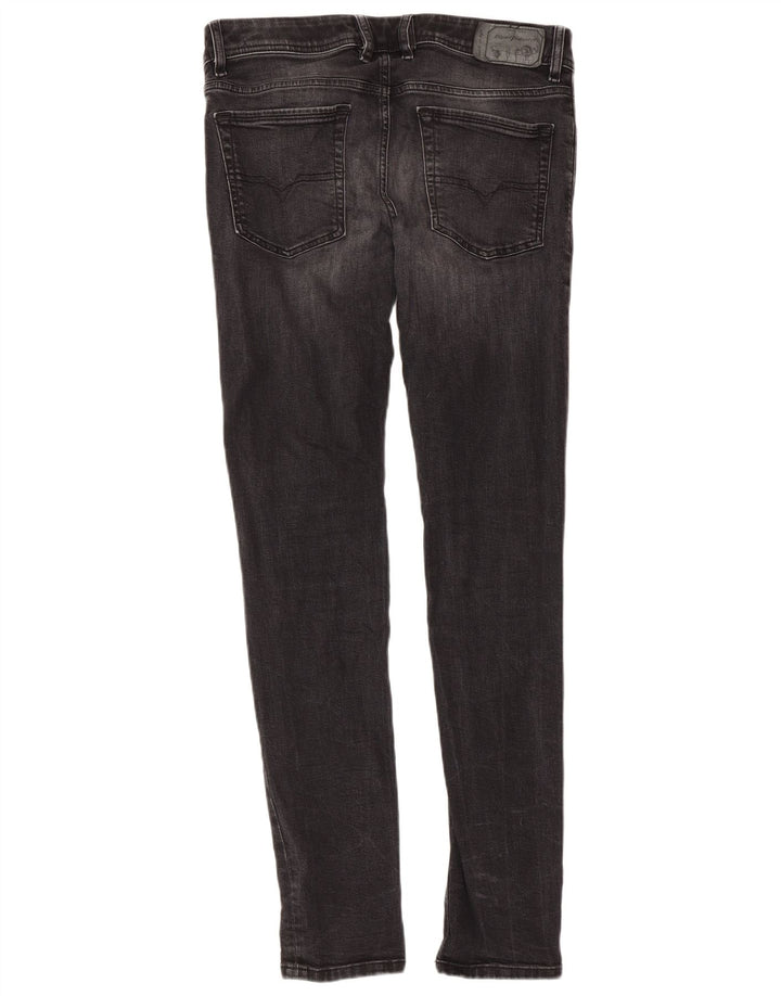 DIESEL Mens Skinny Jeans W30 L32  Black Cotton