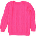 VINTAGE Womens Boat Neck Jumper Sweater UK 12 Medium Pink Vintage Vintage and Second-Hand Vintage from Messina Hembry 