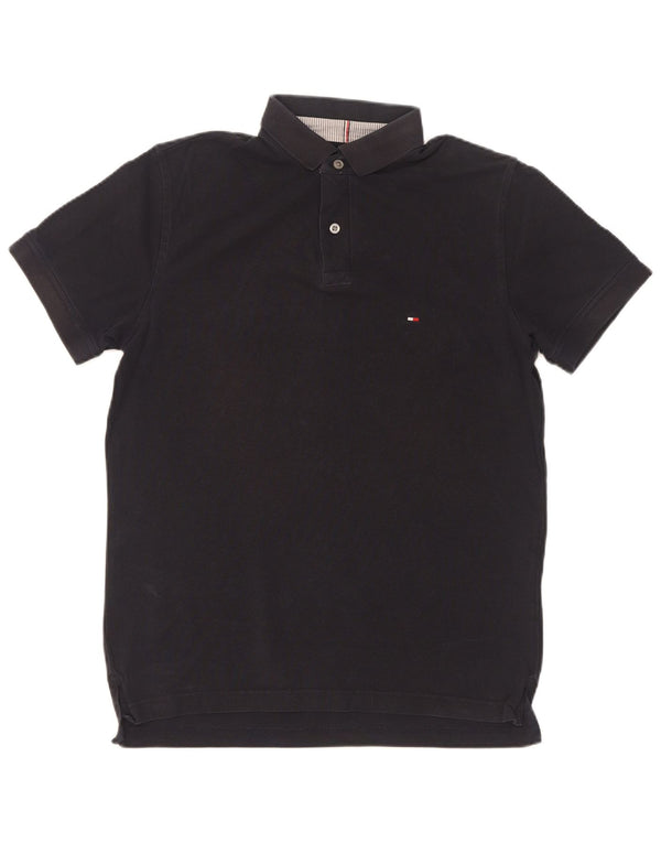 Tommy Hilfiger Mens Polo Shirt Small Navy Blue Cotton