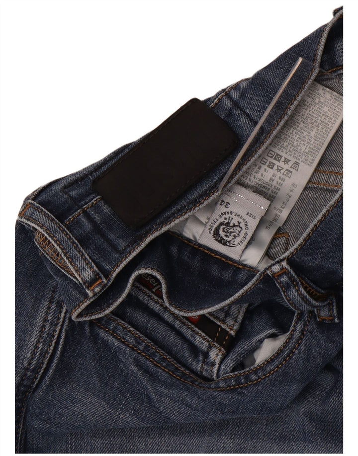 Diesel Mens Skinny Jeans W34 L34 Blue Cotton