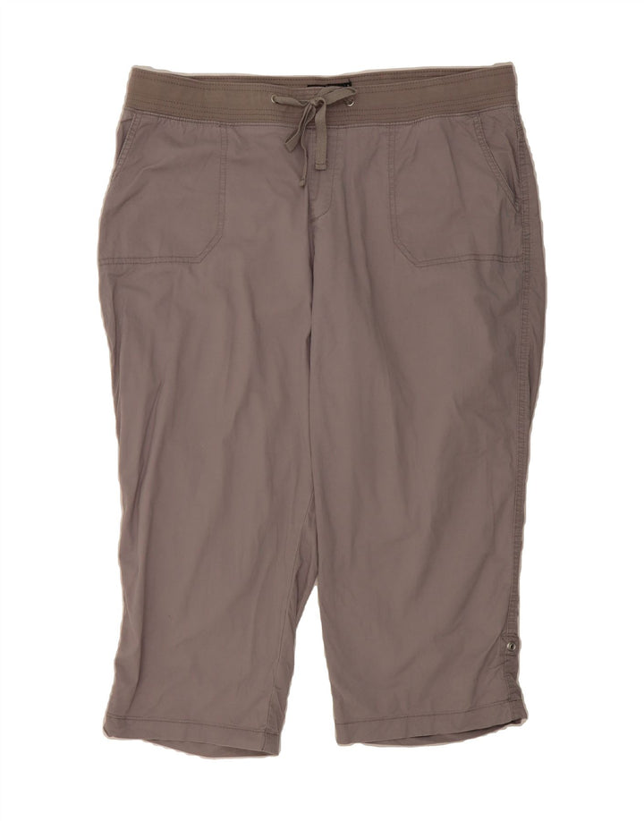 LEE Womens Straight Capri Trousers US 18 2XL W40 L22 Grey Cotton Vintage Lee and Second-Hand Lee from Messina Hembry 