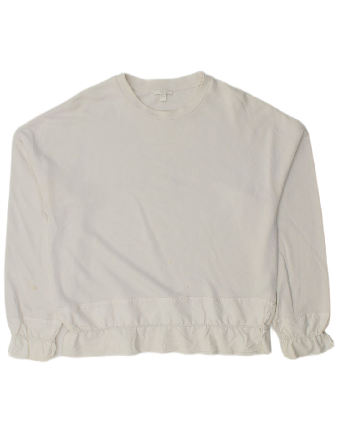 Cos Womens Oversized Sweatshirt Jumper UK 10 Small White Cotton