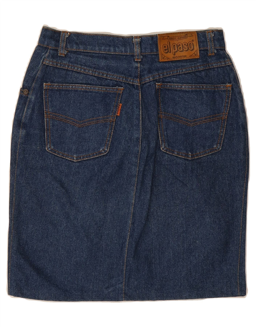 VINTAGE Womens Denim Skirt IT 44 Medium W26 Blue Cotton Vintage Vintage and Second-Hand Vintage from Messina Hembry 
