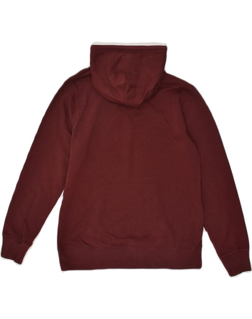 JACK & JONES Mens Premium Graphic Hoodie Jumper Large Burgundy Cotton | Vintage Jack & Jones | Thrift | Second-Hand Jack & Jones | Used Clothing | Messina Hembry 