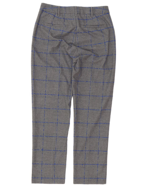 Max & Co. Womens Chino Trousers UK 8 Small W28 L27 Grey Houndstooth