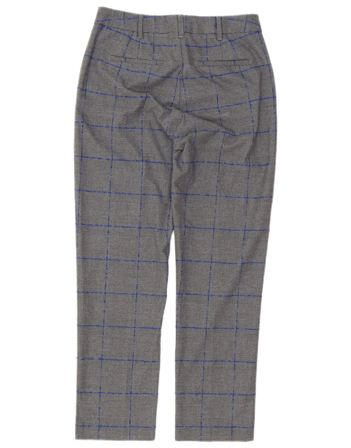 Max & Co. Womens Chino Trousers UK 8 Small W28 L27 Grey Houndstooth
