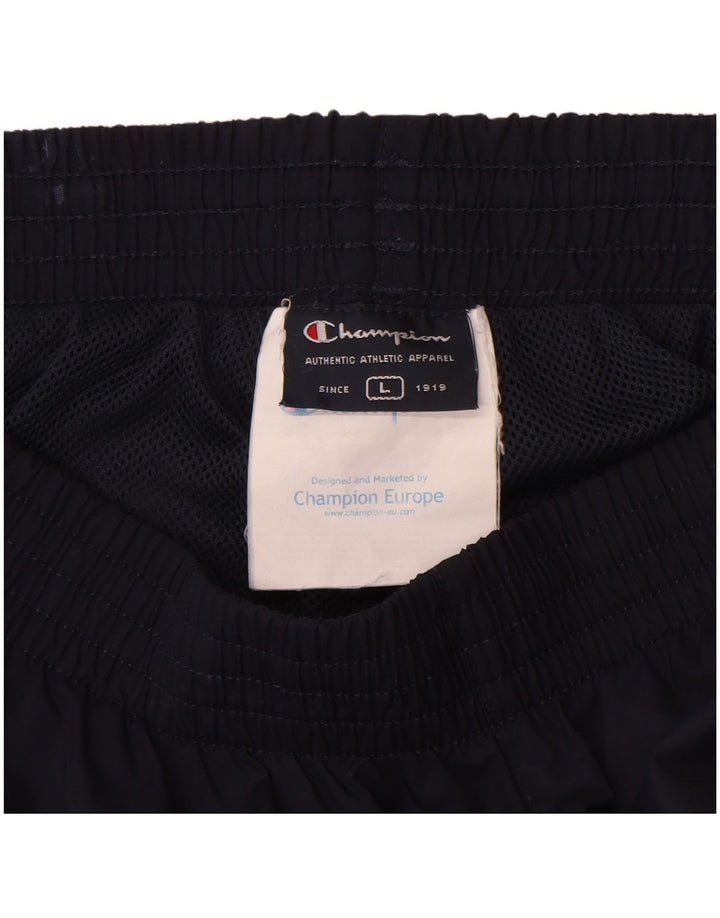 Champion Mens Tracksuit Trousers Large  Navy Blue Polyester