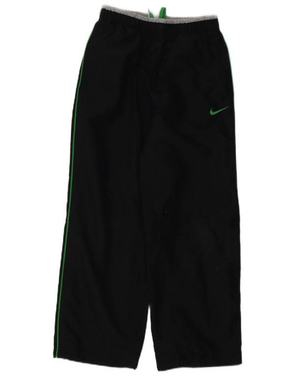 Nike Boys Graphic Tracksuit Trousers 10-11 Years Medium Black Polyester