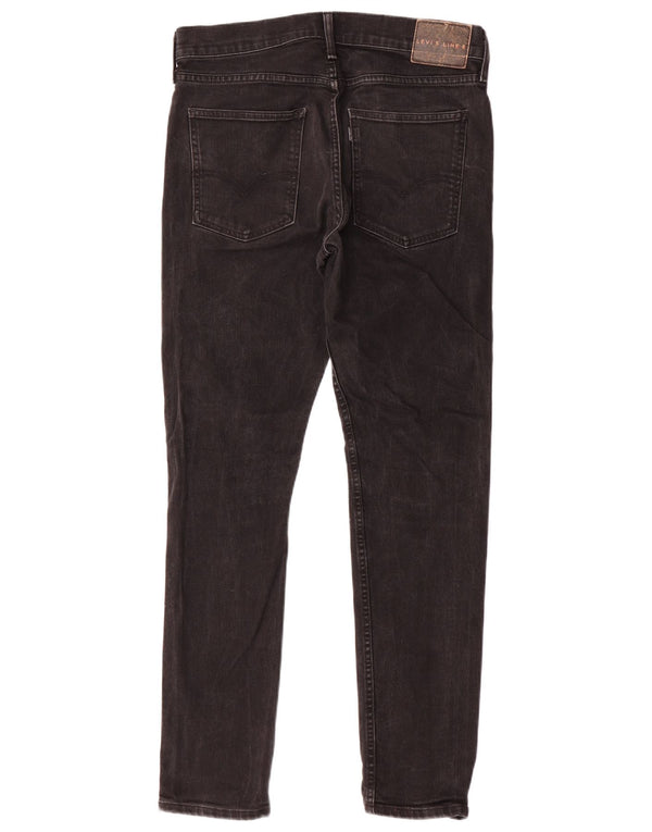 Levi's Mens Line 8 Skinny Jeans W32 L32 Black Cotton
