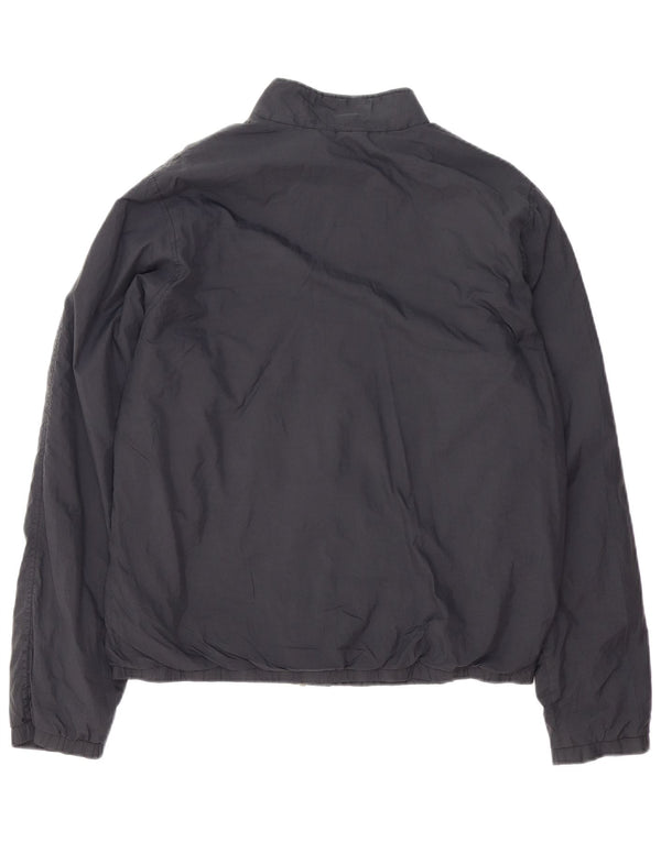 LACOSTE Mens Bomber Jacket Size 5 Large Black Polyamide