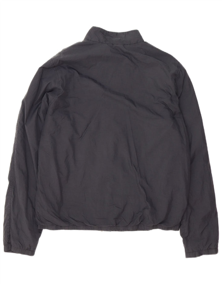 LACOSTE Mens Bomber Jacket Size 5 Large Black Polyamide