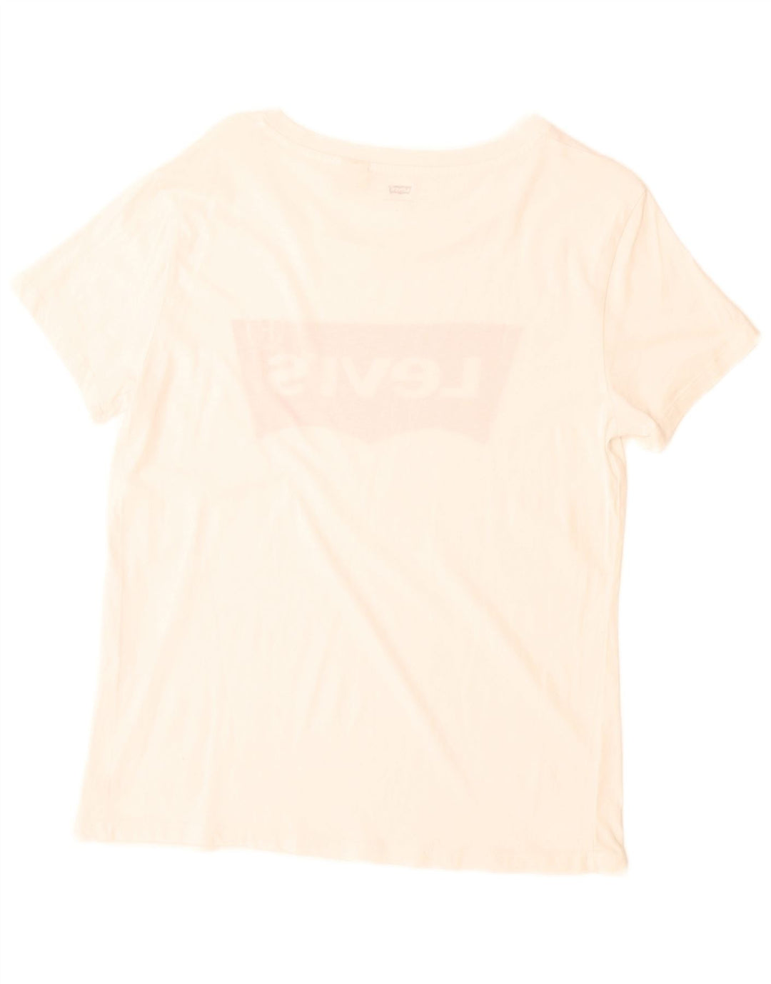 Levi's Womens Graphic T-Shirt Top UK 14 Medium White