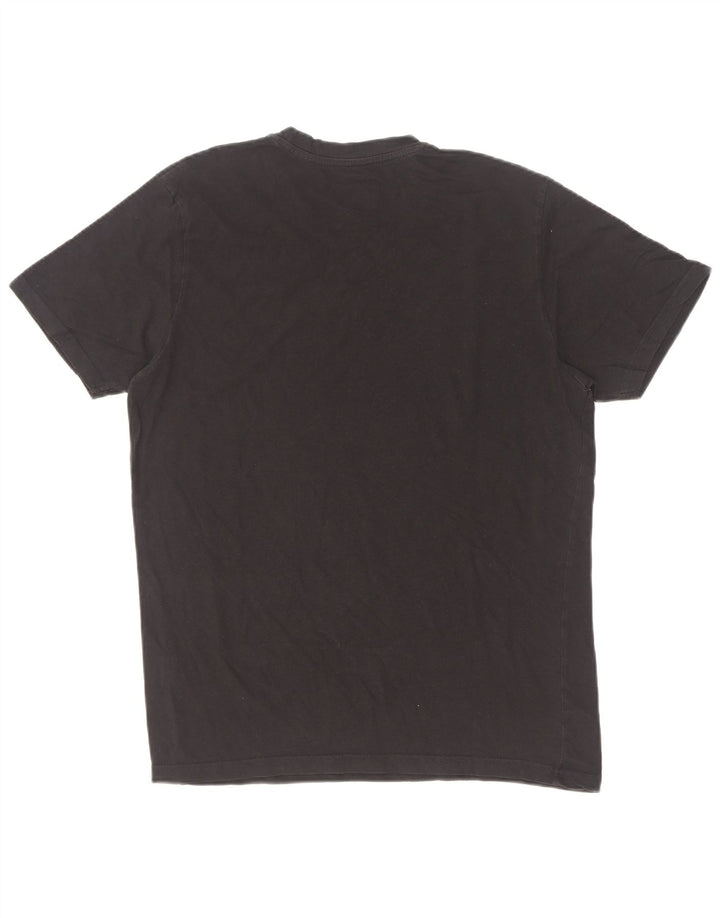 Kappa Mens Graphic T-Shirt Top Medium Black Cotton