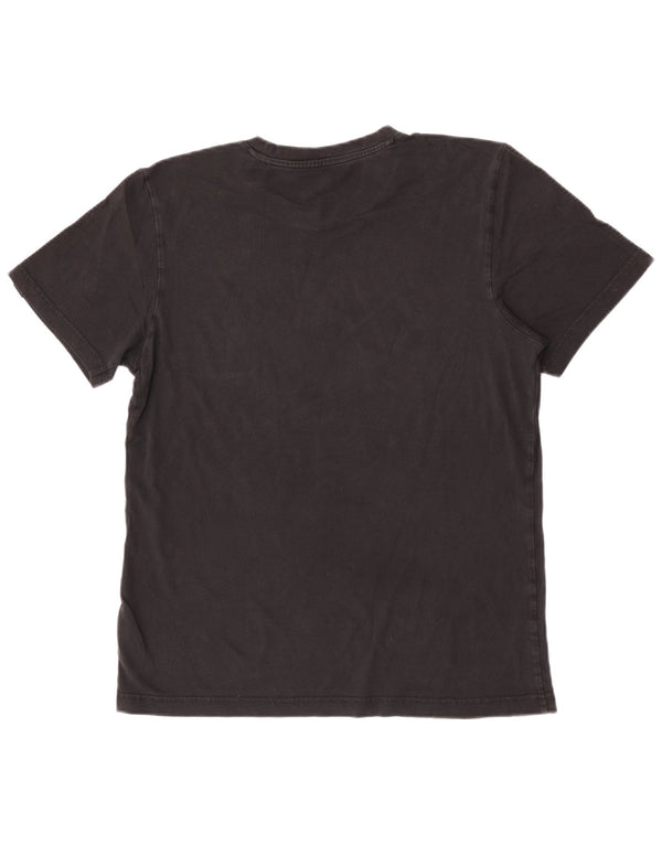 Adidas Mens Three Stripes Graphic T-Shirt Top Medium Black Cotton