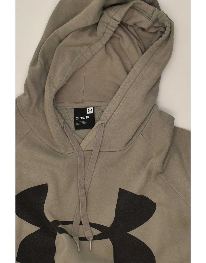 UNDER ARMOUR Mens Tall Graphic Hoodie Jumper XL Grey Cotton Vintage Under Armour and Second-Hand Under Armour from Messina Hembry 