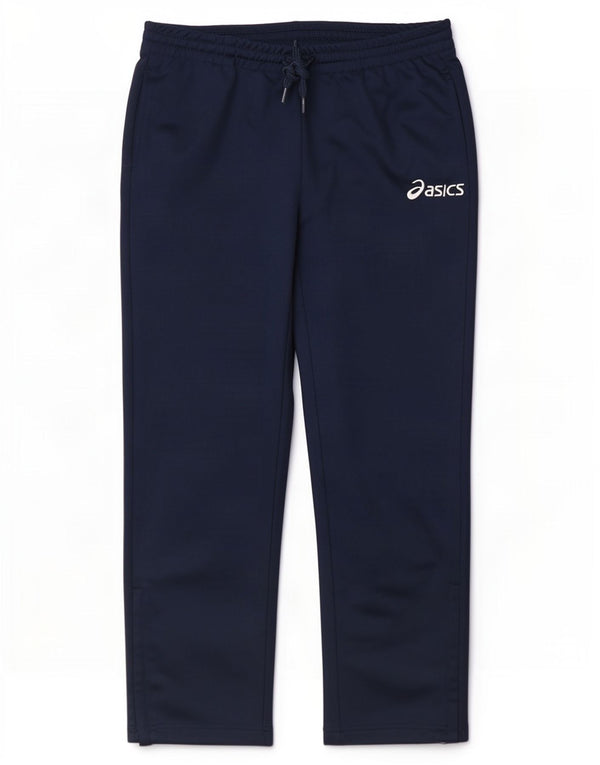 Asics Boys Tracksuit Trousers 11-12 Years Navy Blue Polyester