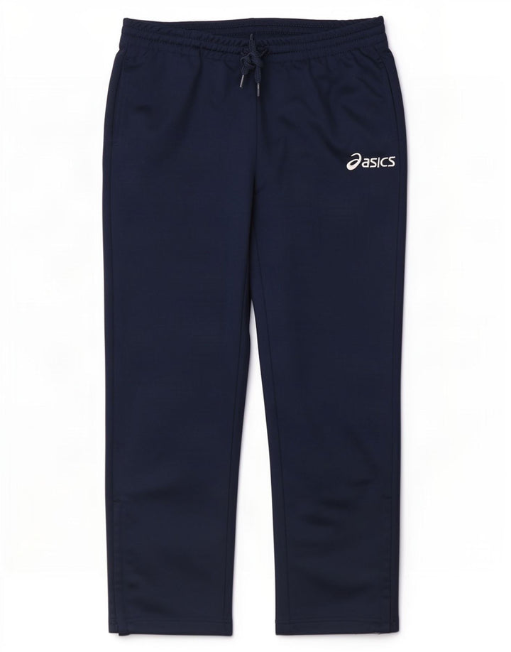 Asics Boys Tracksuit Trousers 11-12 Years Navy Blue Polyester