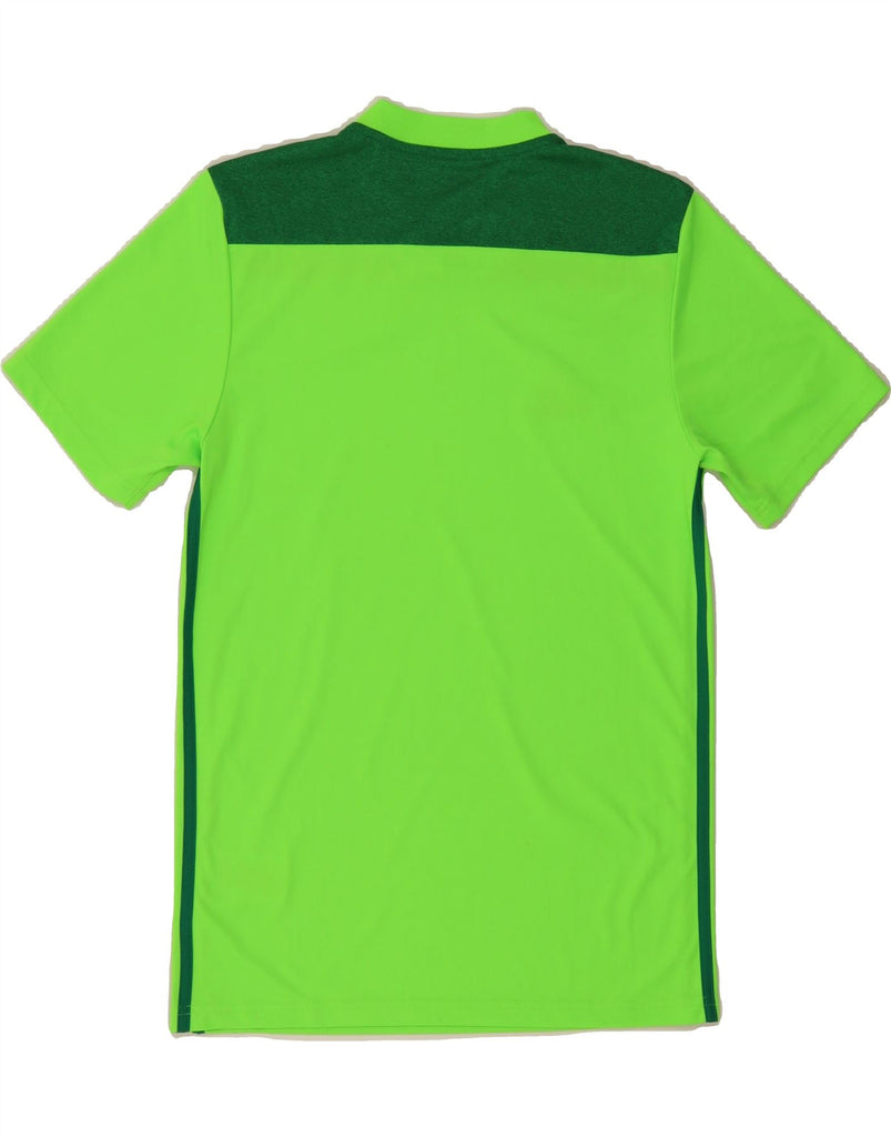 ADIDAS Mens Climalite T-Shirt Top Small Green Colourblock Polyester Vintage Adidas and Second-Hand Adidas from Messina Hembry 