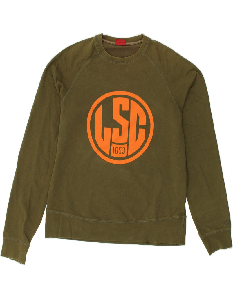 LEVI'S Mens Slim Graphic Sweatshirt Jumper XL Green Cotton | Vintage Levi's | Thrift | Second-Hand Levi's | Used Clothing | Messina Hembry 