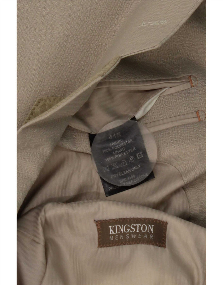 Vintage Mens 2 Button Blazer Jacket UK 44 2XL Grey Polyester