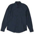 Trussardi Mens Shirt Size 41 Medium Navy Blue