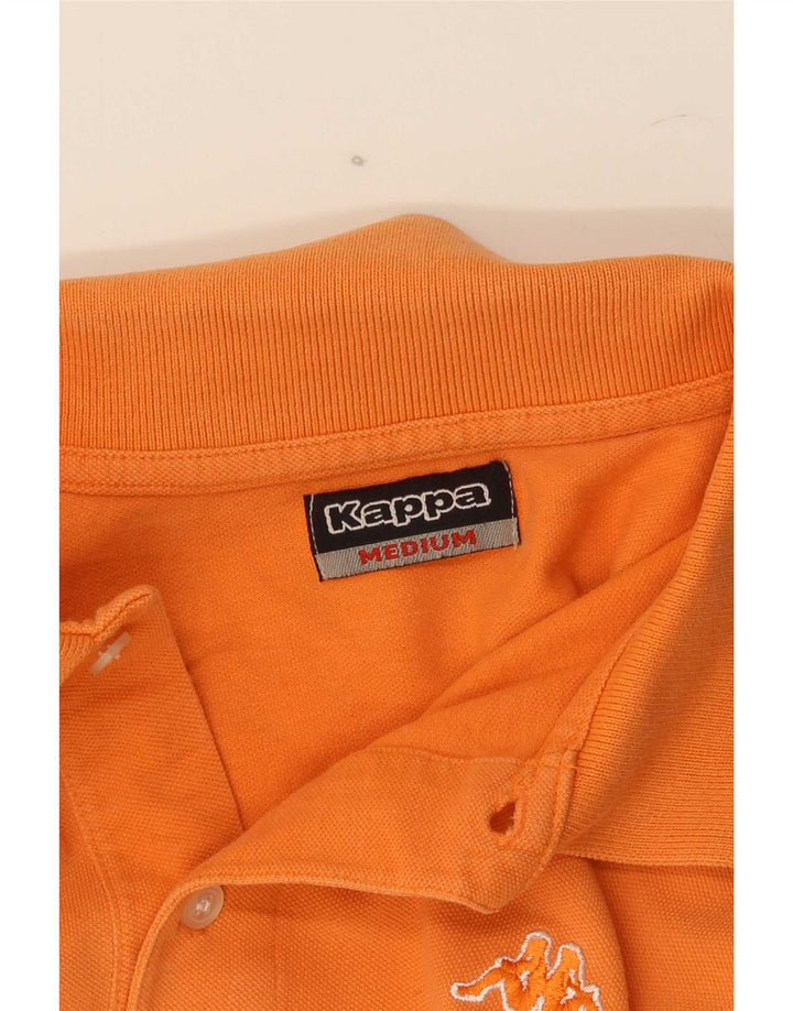 Kappa Mens Polo Shirt Medium Orange Cotton