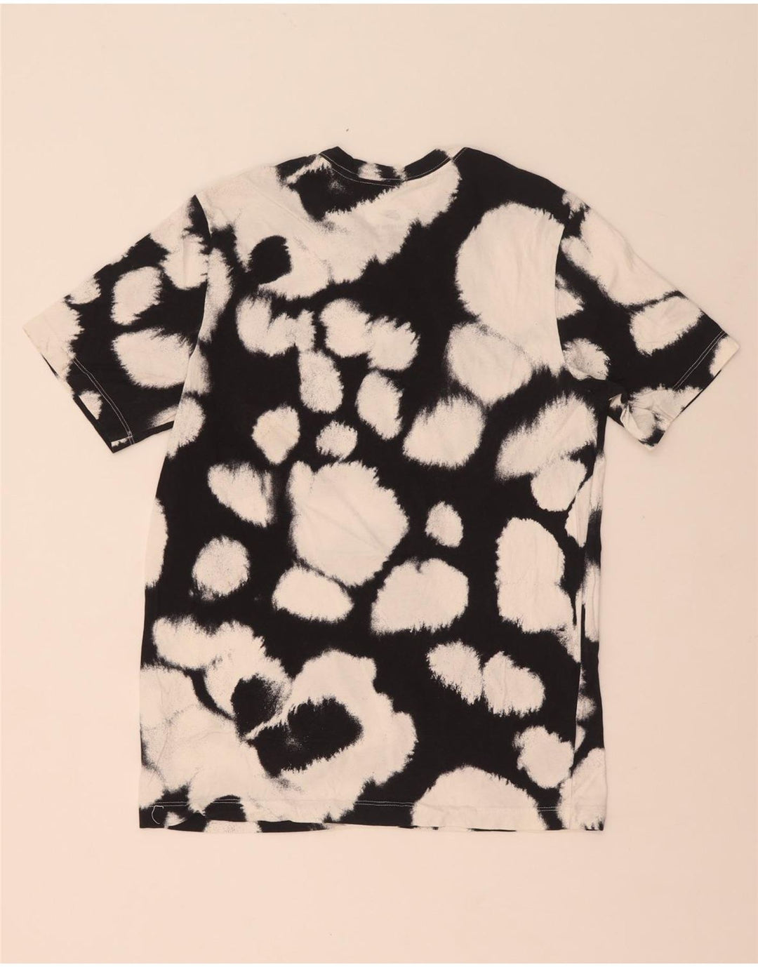 Nike Mens T-Shirt Top Medium Black Tie Dye Cotton