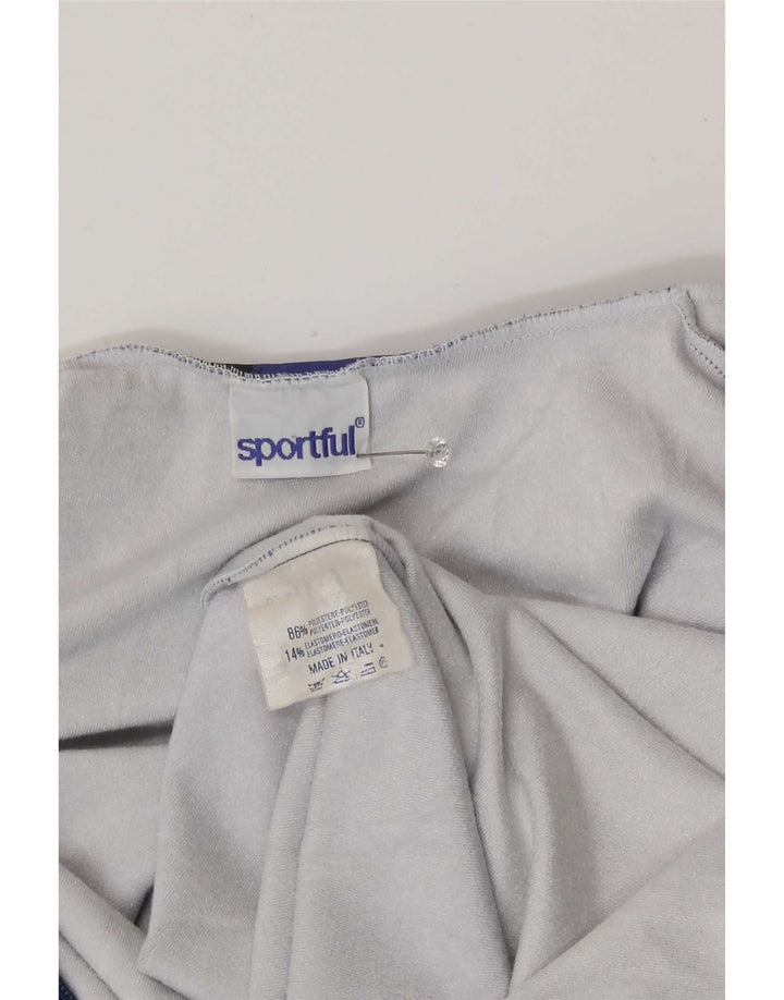 Sportful Mens Abstract Pattern Jumpsuit IT 52 Large Blue Colourblock