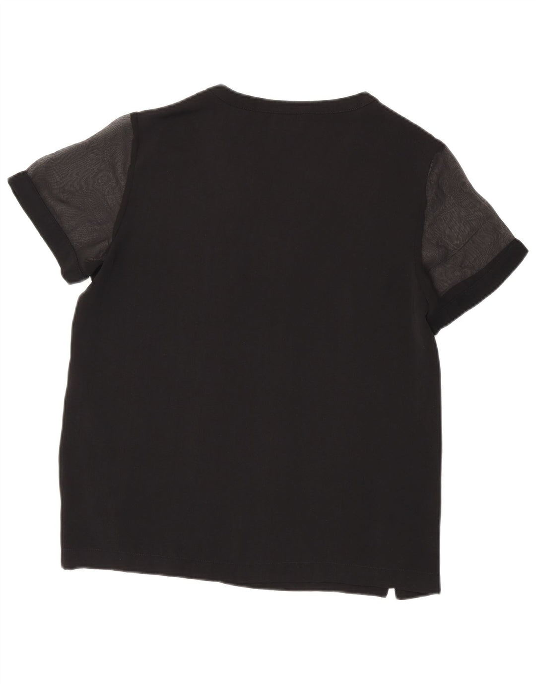 Calvin Klein Womens Blouse Top UK 14 Medium Black Colourblock Polyester