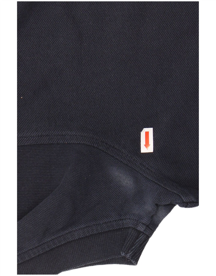 TOMMY HILFIGER Mens Polo Shirt Small Navy Blue Cotton