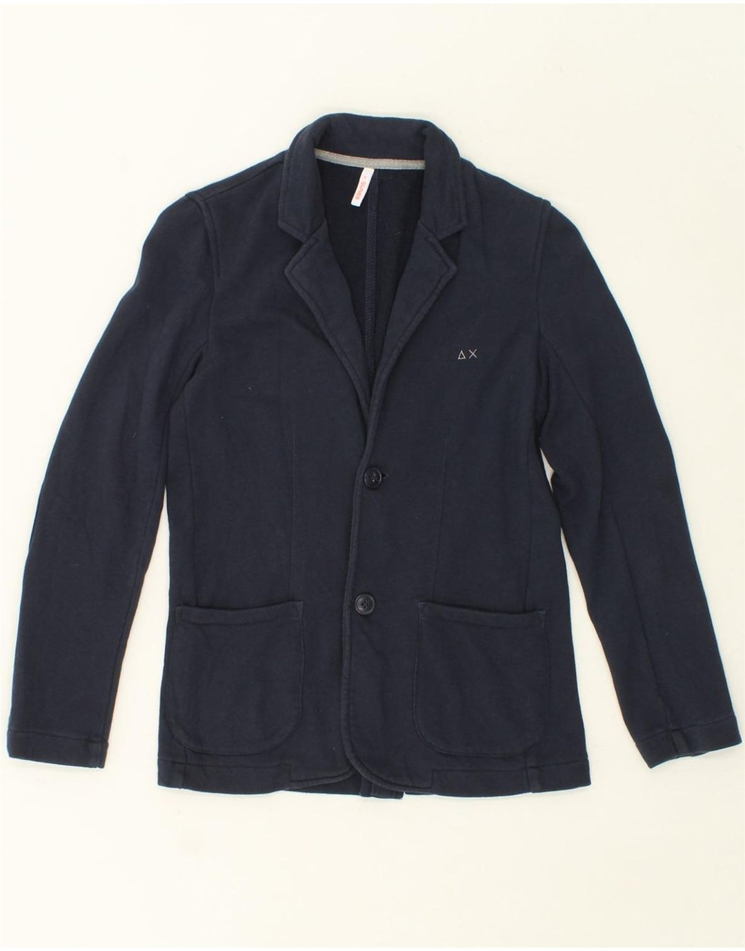 SUN68 Womens 2 Button Blazer Jacket UK 10 Small Navy Blue Cotton Vintage Sun68 and Second-Hand Sun68 from Messina Hembry 