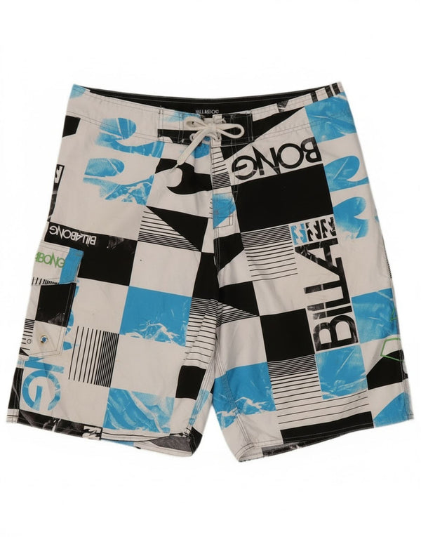 Billabong Mens Graphic Swimming Shorts Large Multicoloured Geometric