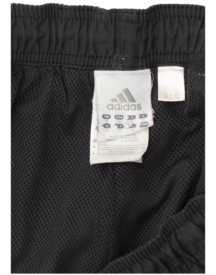 Adidas Mens Tracksuit Trousers Joggers Medium Black Polyester