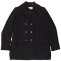 Hobbs Womens Pea Coat UK 12 Medium Navy Blue Polyester